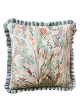 Load image into Gallery viewer, Multi Marble + Pale Blue Frill