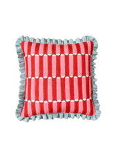 Load image into Gallery viewer, Double Pink Stripe + Your Choice of Frill / Piping and Back Fabric