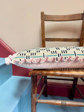 Load image into Gallery viewer, Walnut Star + Your Choice of Frill / Piping and Back Fabric