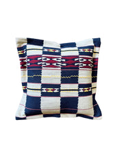 Load image into Gallery viewer, Navy Tribal Check + Oxford Border