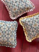 Load image into Gallery viewer, Walnut Star + Your Choice of Frill / Piping and Back Fabric