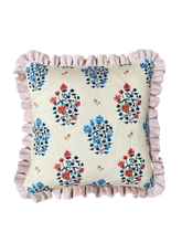 Load image into Gallery viewer, Pretty Multi Floral + Pale Pink Frill