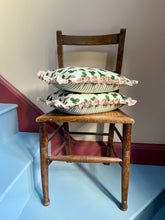 Load image into Gallery viewer, Green and Lilac Clover + Your Choice of Frill / Piping and Back Fabric