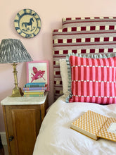 Load image into Gallery viewer, Double Pink Stripe + Your Choice of Frill / Piping and Back Fabric