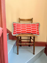 Load image into Gallery viewer, Double Pink Stripe + Your Choice of Frill / Piping and Back Fabric