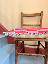 Load image into Gallery viewer, Double Pink Stripe + Your Choice of Frill / Piping and Back Fabric