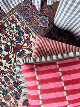 Load image into Gallery viewer, Double Pink Stripe + Your Choice of Frill / Piping and Back Fabric