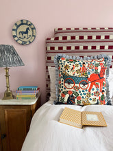 Load image into Gallery viewer, Multi Colourful Horse + Indigo Candy Stripe Frill