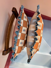 Load image into Gallery viewer, Indian Checks + Your Choice of Frill / Piping and Back Fabric