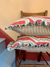 Load image into Gallery viewer, Red Maze + Your Choice of Frill / Piping and Back Fabric