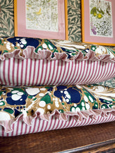 Load image into Gallery viewer, Marbled Velvet + Your Choice of Frill / Piping and Back Fabric