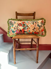 Load image into Gallery viewer, Velvet Floral + Your Choice of Frill / Piping and Back Fabric