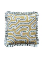 Load image into Gallery viewer, Yellow Maze + Your Choice of Frill / Piping and Back Fabric