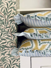 Load image into Gallery viewer, Yellow Maze + Your Choice of Frill / Piping and Back Fabric