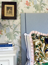 Load image into Gallery viewer, Marbled Velvet + Your Choice of Frill / Piping and Back Fabric
