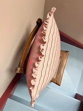 Load image into Gallery viewer, Pink Wavy Stripe + Your Choice of Frill / Piping and Back Fabric