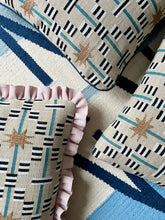 Load image into Gallery viewer, Walnut Star + Your Choice of Frill / Piping and Back Fabric