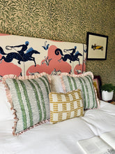 Load image into Gallery viewer, Green Aztec + Your Choice of Frill / Piping and Back Fabric