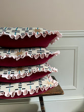 Load image into Gallery viewer, Walnut Star + Your Choice of Frill / Piping and Back Fabric