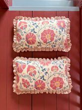 Load image into Gallery viewer, Pink Pretty Floral + Pale Pink Frill