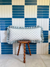 Load image into Gallery viewer, Pretty Blue Scallop + Pale Blue Frill