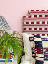 Load image into Gallery viewer, Navy Tribal Check + Oxford Border