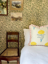 Load image into Gallery viewer, Yellow Marigold + Pink Candy Stripe Frill