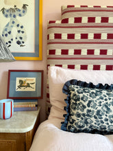 Load image into Gallery viewer, Blue Leopard + Pale Pink Frill