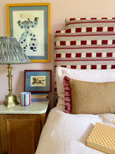 Load image into Gallery viewer, Ochre Ditsy + Deep Maroon Frill