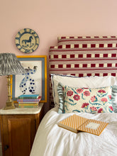 Load image into Gallery viewer, Pink and Blue Flower + Pale Blue Frill