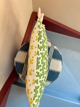 Load image into Gallery viewer, Green Squiggle + Dotty Yellow and Pink Candy Stripe Frill