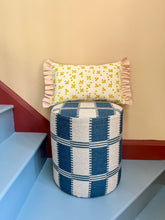 Load image into Gallery viewer, Green Squiggle + Dotty Yellow and Pink Candy Stripe Frill