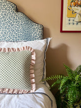 Load image into Gallery viewer, Green Micro Fern + Pink Candy Stripe Frill