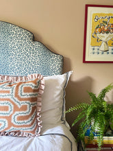 Load image into Gallery viewer, Orange Maze + Your Choice of Frill / Piping and Back Fabric