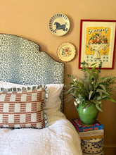 Load image into Gallery viewer, Rust Zigzag + Your Choice of Frill / Piping and Back Fabric