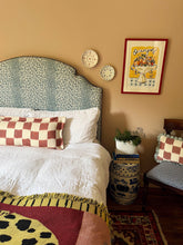 Load image into Gallery viewer, Red Checkerboard + Oxford Border