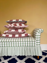 Load image into Gallery viewer, Red Checkerboard + Oxford Border