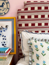 Load image into Gallery viewer, Blue Wild Tulips + Blue Stripe Frill