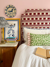 Load image into Gallery viewer, Green Squiggle + Dotty Yellow and Pink Candy Stripe Frill