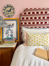 Load image into Gallery viewer, Green Squiggle + Dotty Yellow and Pink Candy Stripe Frill