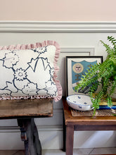 Load image into Gallery viewer, Navy Grey Naked Flower + Pale Pink Frill