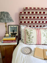 Load image into Gallery viewer, Multi Stripe Leaf + Pale Pink Frill