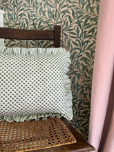 Load image into Gallery viewer, Green Micro Fern + Sage Green Candy Stripe Frill