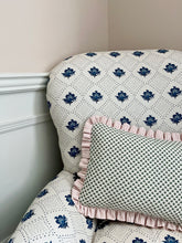 Load image into Gallery viewer, Green Micro Fern + Pink Candy Stripe Frill