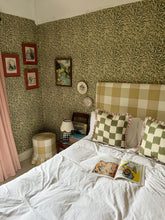 Load image into Gallery viewer, Green Checkerboard + Pale Pink Frill