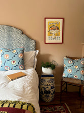 Load image into Gallery viewer, Blue Tulips + Red Candy Cane Piping