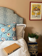 Load image into Gallery viewer, Blue Tulips + Red Candy Cane Piping
