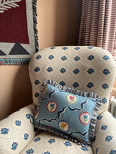 Load image into Gallery viewer, Blue Tulips + Indigo Candy Stripe Frill