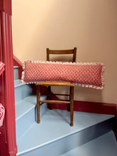 Load image into Gallery viewer, Red Geometric Diamond + Your Choice of Frill / Piping and Back Fabric