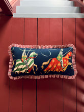 Load image into Gallery viewer, Navy Knights + Your Choice of Frill / Piping and Back Fabric